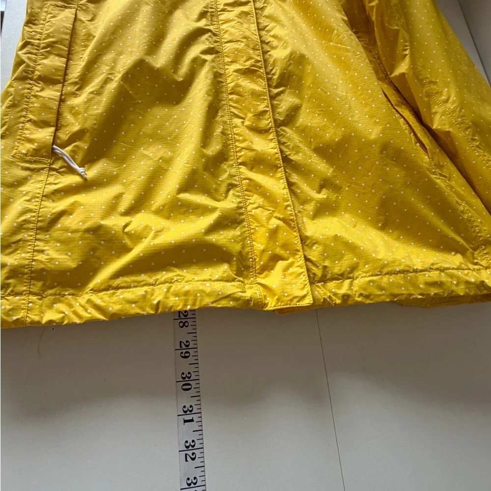 The North Face Resolve Parka Yellow Polka-dot Dry Vent Rain Jacket (M) Hooded - Picture 11 of 16